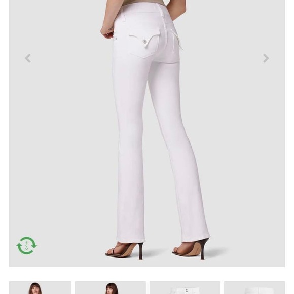 Hudson Signature White Boot Cut Jeans - Picture 2 of 12